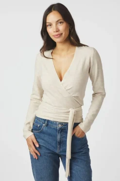 Tilfa Knit Wrap Blouse 166313