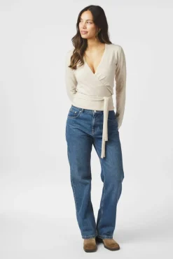 Tilfa Knit Wrap Blouse 166313