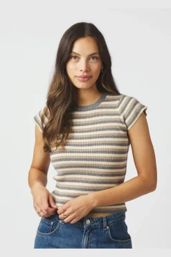 Tirra Simple Stripe Knit Top 166630