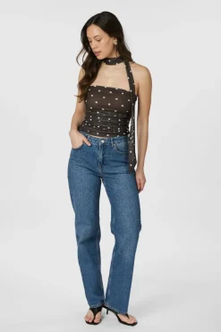 Torinti Mesh Dot Top 165892