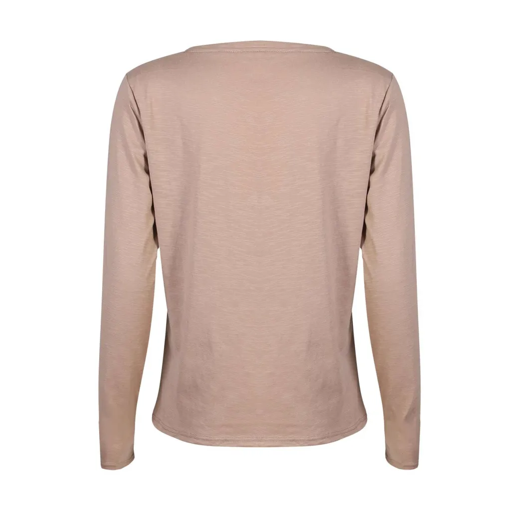 Ulla-Ls-Vneck-Tshirt 22159