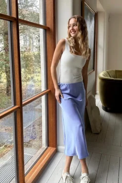 Vicky Heavy Sateen Skirt