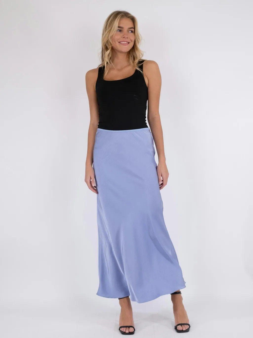 Vicky Heavy Sateen Skirt