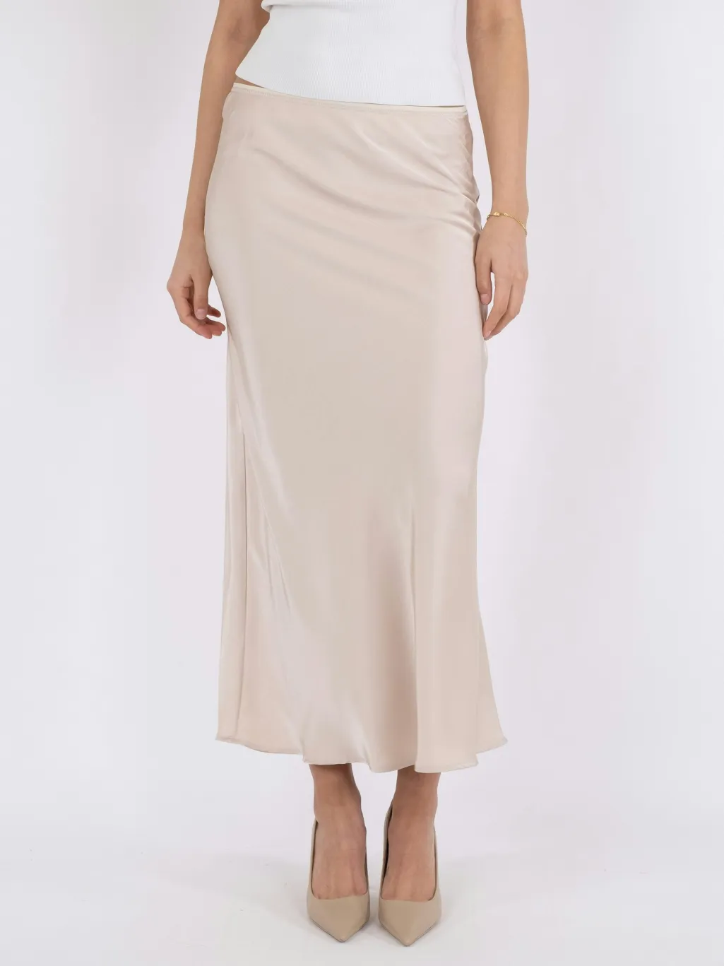 Vicky Heavy Sateen Skirt