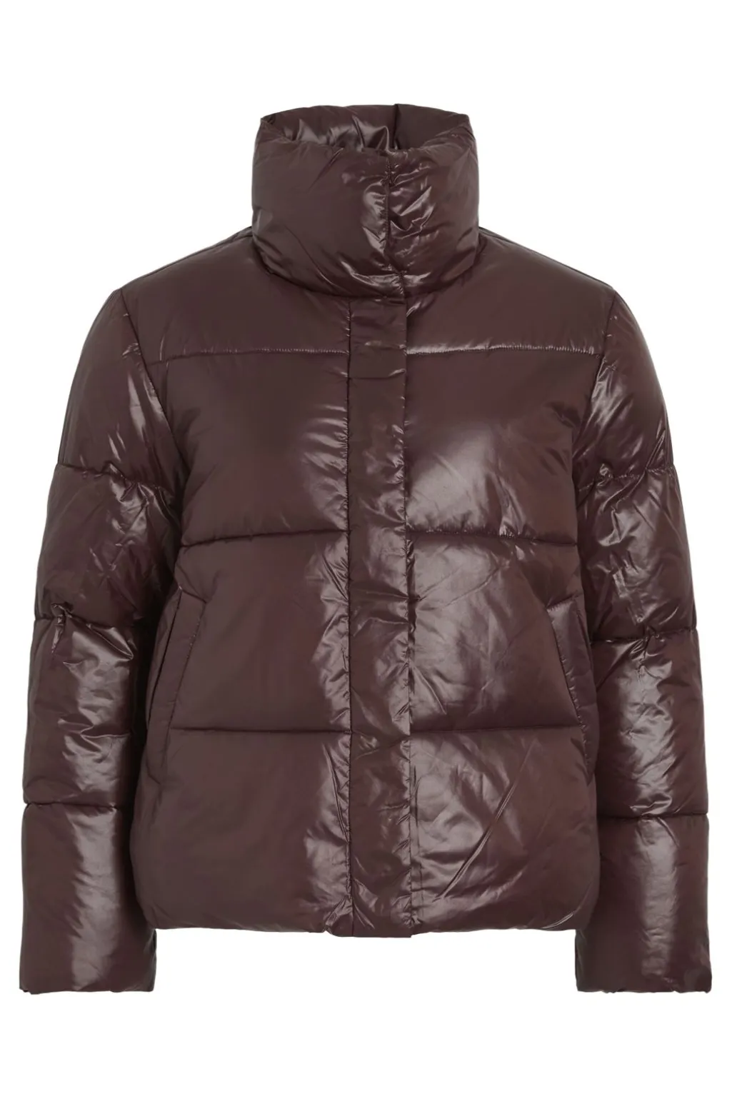 Vilidda L/S Shinny Puffer Short Jacket