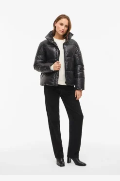 Vilidda L/S Shinny Puffer Short Jacket