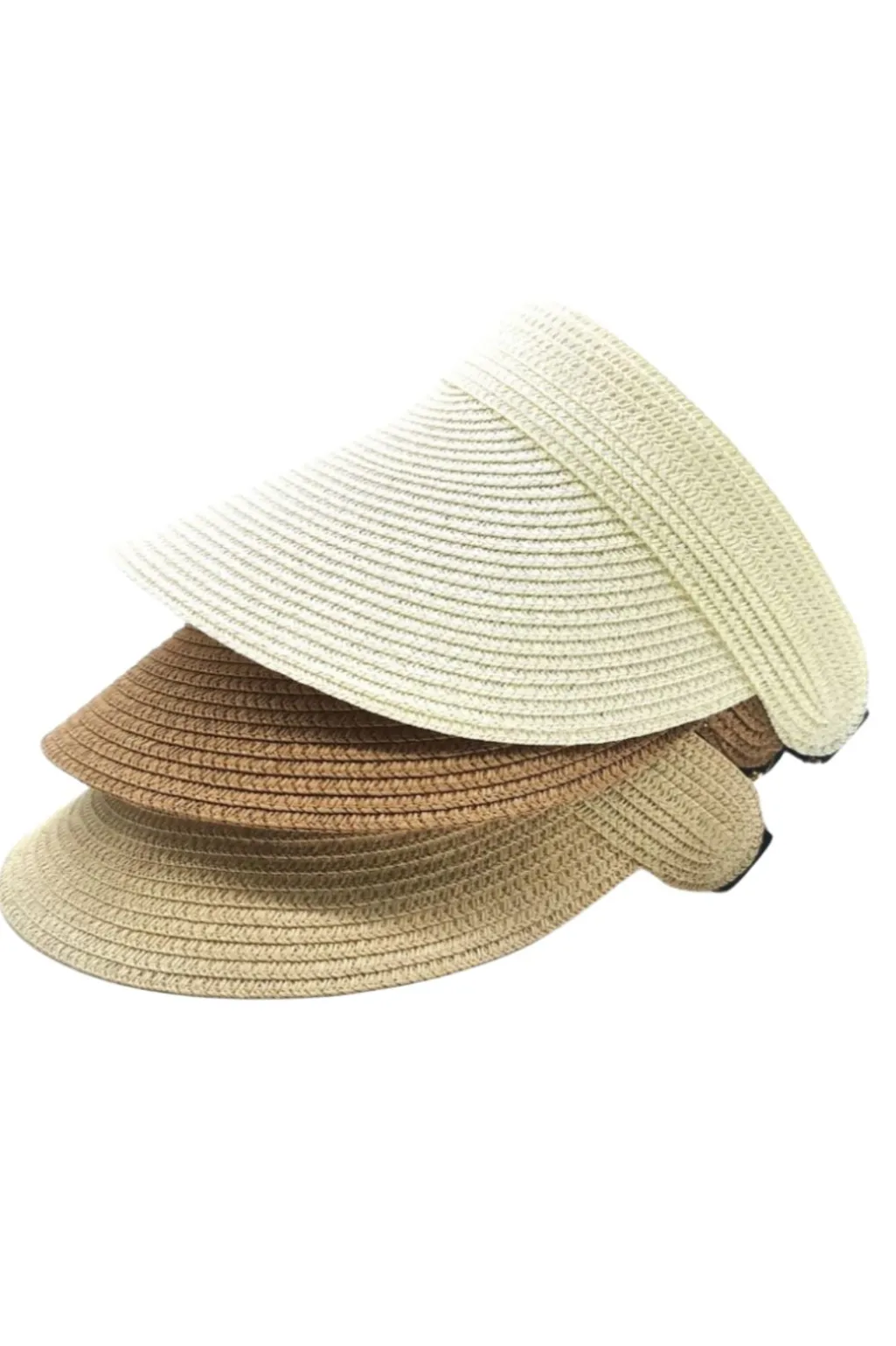 Visor Straw Elastic Hat