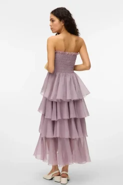 Vmdelilah Sl Smock Ruffle Dress