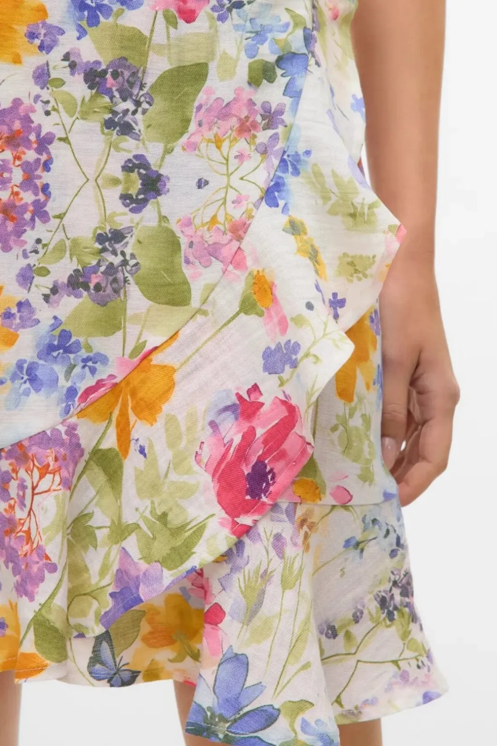 Vmflora 2/4 Wrap Short Dress