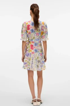Vmflora 2/4 Wrap Short Dress