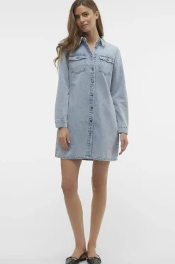 Vmjennie Ls Short Denim Dress Mix