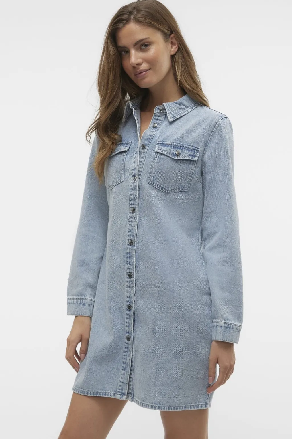 Vmjennie Ls Short Denim Dress Mix