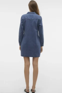 Vmjennie Ls Short Denim Dress Mix