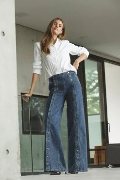 Willacc Button Jeans 41005
