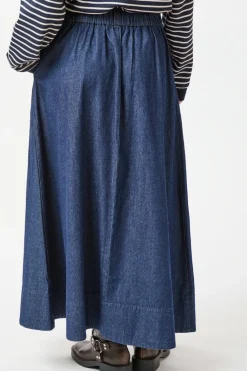 Yara Denim Long Skirt