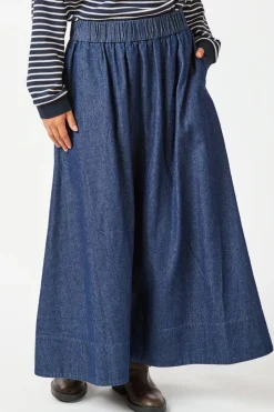 Yara Denim Long Skirt
