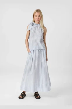 Yara Stripe Long Skirt 165286