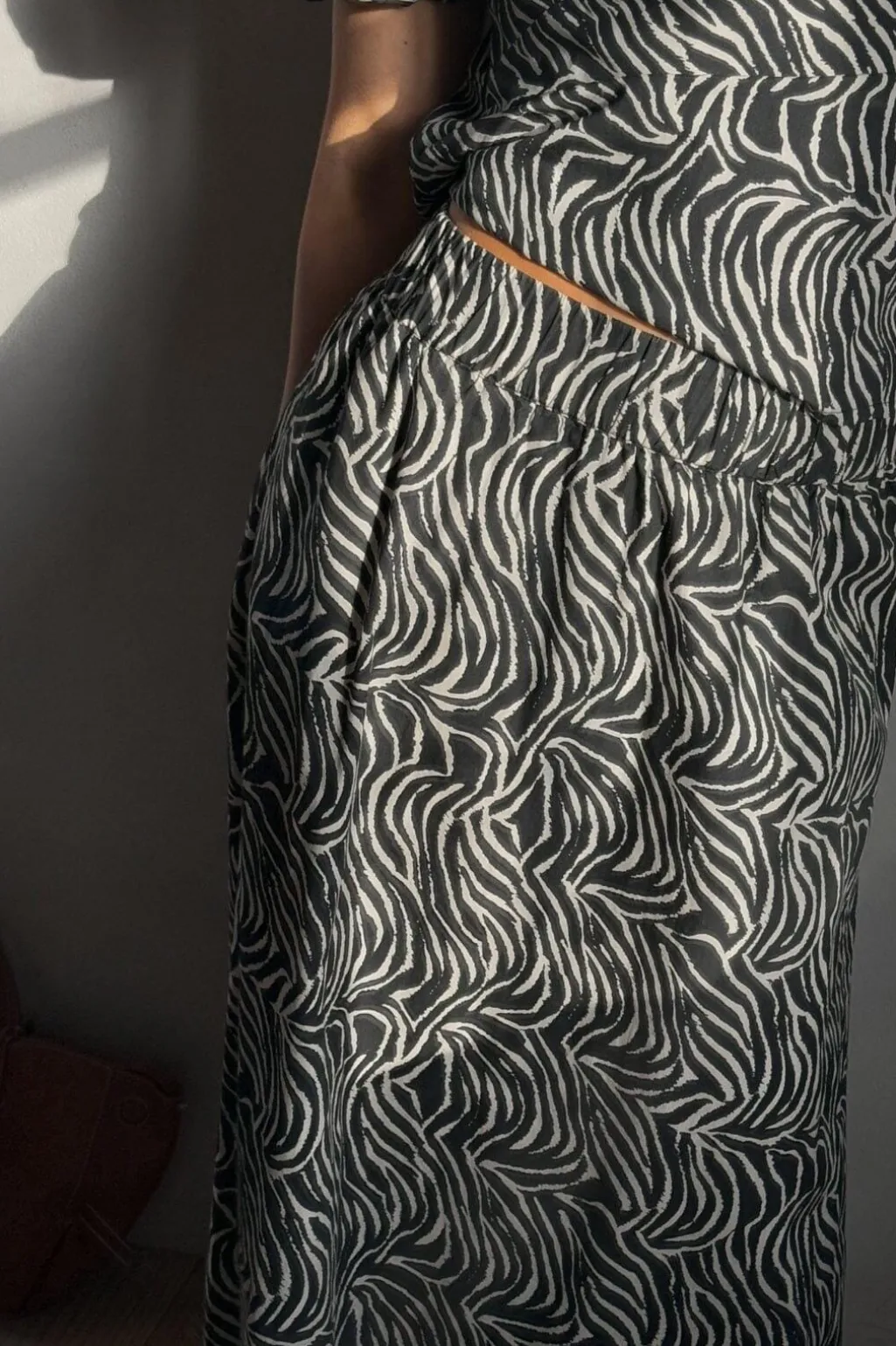 Yara Zebra Long Skirt 164709