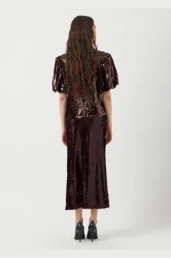 Yasroyalina Hmw Sequin Ankle Skirt -Show