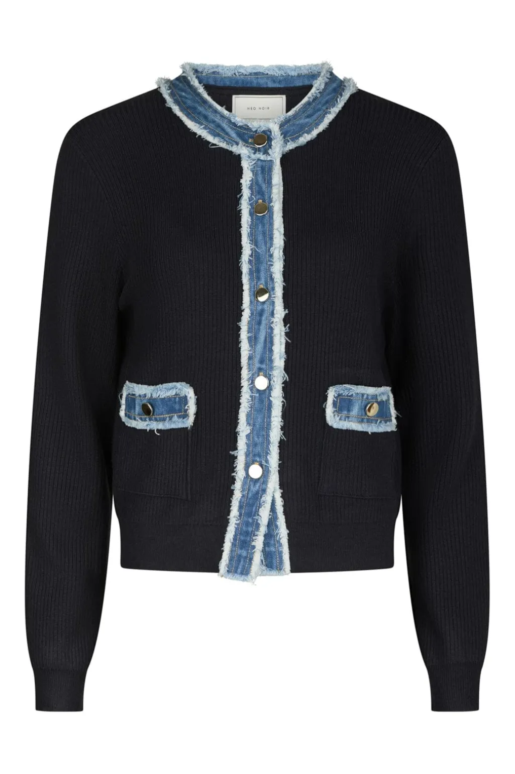 Zelma Knit Denim Cardigan 167245