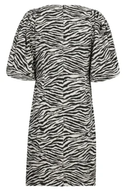 Zioncc Zebra Crop Puff Dress 36396